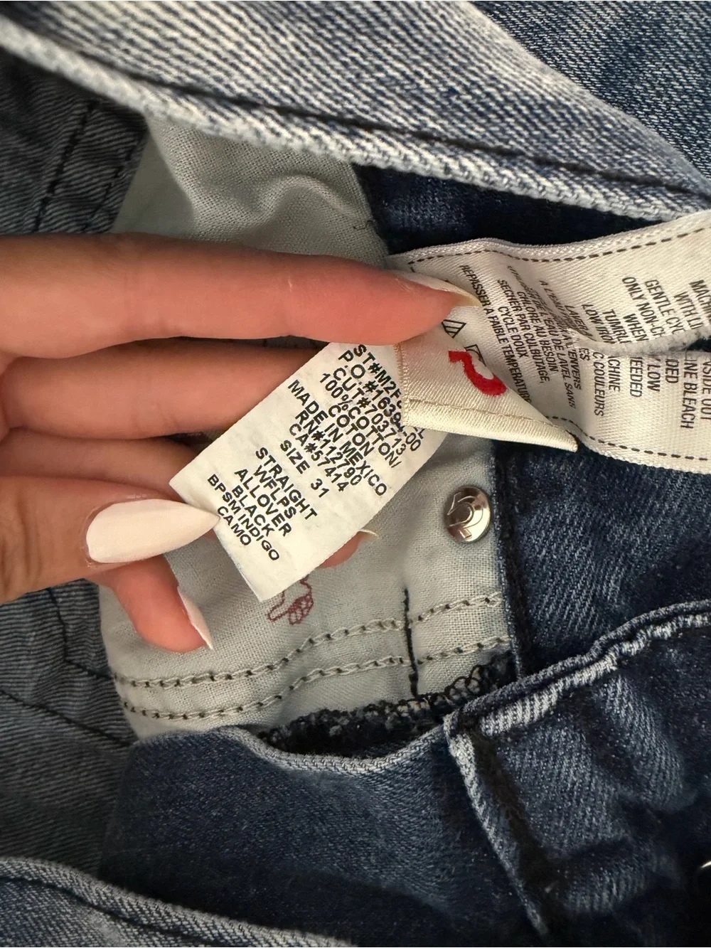 True Religion Men’s Blue Straight Jeans